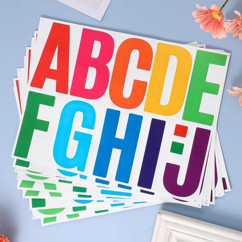 102pcs ملصقات رسائل كبيرة 4 بوصة الحروف الأبجدية رسائل Bulletin Board Letters للاصطدام الملق in Saudi Arabia