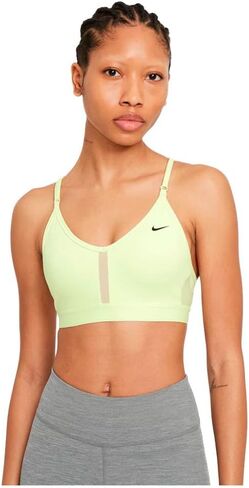 Nike Women's Dri-FIT Indy Logo Cutout Sports Bra (as1, Alpha, l, Regular, Regular) Blue in Saudi Arabia