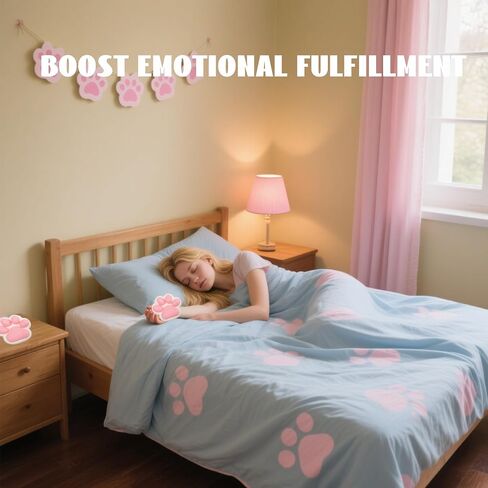 Large Cat Paw Squishy Squeeze Toys 5-inch Strawberry Pink Cute Fufu Squishy Sensory Stress Relief Fidget Toys for Party Favors Sensory Anxiety Toys for Adults (Strawberry) in Saudi Arabia