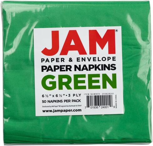 JAM PAPER Small Beverage Napkins - 5 x 5 - Baby Pink Pastel - 50/Pack in Saudi Arabia