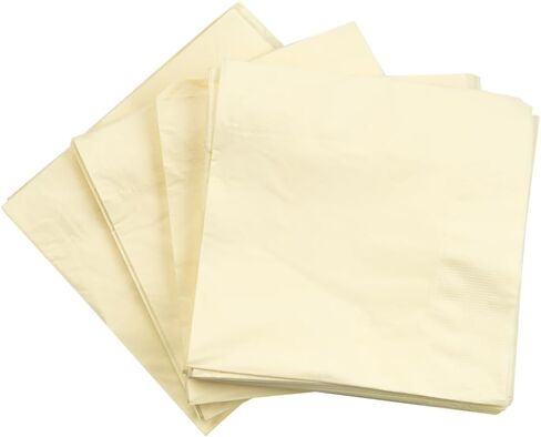 JAM PAPER Small Beverage Napkins - 5 x 5 - Baby Pink Pastel - 50/Pack in Saudi Arabia