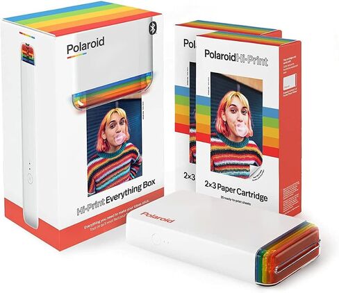 Polaroid Hi-Print - 2nd Generation Bluetooth Connected 2x3 Pocket Photo Dye-Sub Printer - Black Printer Only (9129) in Saudi Arabia