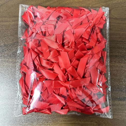 100 Pcs Pink Bows, 1.57 Inch Small Ribbon Bow Decorations, Mini Satin Fabric Bows for Crafts and Gift Wrapping (Pink) in Kuwait