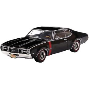 IXO U43RDC006 1970 Oldsmobile 442 W-30 - Ebony Black w/Red Stripes 1/43 Scale