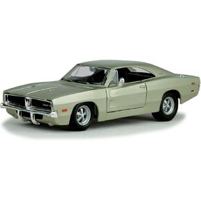 Maisto Scale Model Compatible with Dodge Charger R/T 1969 Silver 1:25 MI31256S