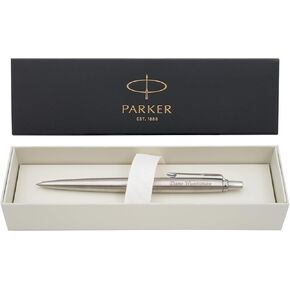 Dayspring Pens Parker Jotter Gel Pen - Stainless Steel with Gold Trim, Personalized Engraving, Ideal Gift Pen