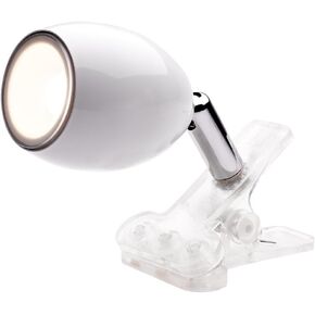 Newhouse Lighting NHCLP-JO-BK Joe LED Clip On Lamp & Reading Spotlight Perfect for The Office, Study & Bedroom, Metal, Black