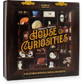 Madame Medora's House of Curiosities: Engaging Ghost-Themed Mystery Solving Game Kit for Adults. Cryptic Puzzle Files for Families, Friends, Immersive Date Night
