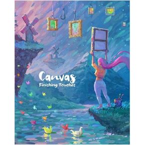 Canvas Finishing Touches Board Game Expansion - Create Stunning Masterpieces. Art Competition and Puzzle Game for Kids & Adults, Ages 14+, 1-5 Players, 30 Minute Playtime, Made by R2i Games