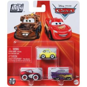 Disney Cars Mini Racers 3 Pack (GRC Racers 1 Francesco Bernoulli ، Lightning McQueen و Carla Veloso) in Saudi Arabia