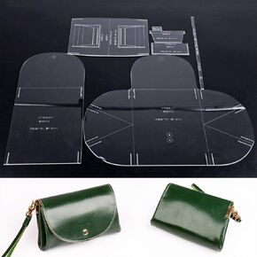 NW Handbag Acrylic Template Wallet Leather Pattern Acrylic Leather Pattern Leather Templates for Bags