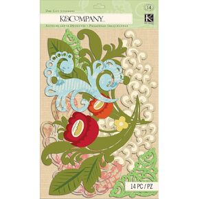 K&Company Adhesive Corner Borders for Scrapbooking, Handmade
