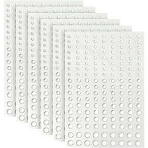 972 Pcs Clear Bead Stickers Self Adhesive Water Droplets Dewdrop Stickers Small Round Waterdrop Beads Water Drop Stickers Transparent Face Stickers for DIY Craft