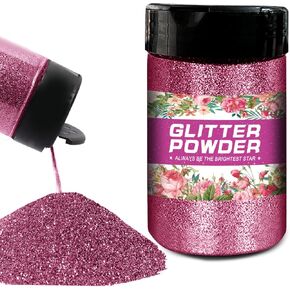 Glitter, White Fine Glitter, Holographic Extra, Extra Fine Glitters for Crafts, Cosmetic Glitters for Resin Arts Crafts, Candle Making, Nail (White,2oz)