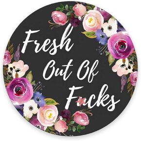 Smooffly Fresh Out of f CKS Round Mouse pad,Funny Circular Mousepad,Mousepads,Desk Accessory,Cute Circular Mouse Pads Size 7.9 x 7.9 x 0.12 Inch