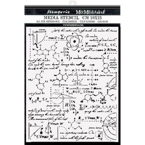 Stamperia Intl Stencil 20X25CM Alchemy formulas