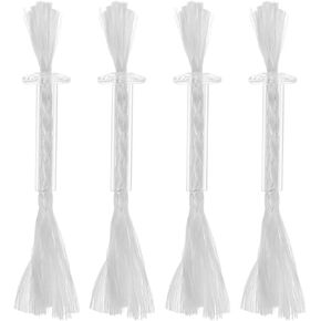 4pcs Fiberglass Oil Lamp Wicks Wiht Tube Holder Oil Lantern Wick Torch Replacement Parts DIY Candle Making Supplies