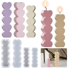 2 Pack Heart Tree Mold - Resin Casting Molds for Candle Making & Home Decor
