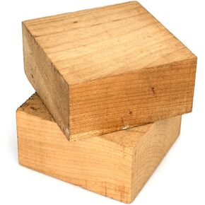 Exotic Wood Zone Black Cherry Wood Blanks for Bowls | Hardwood Bowl Blanks | Unfinished, Kiln-Dried, Sustainable Hardwood for Handcrafted Decorative & Functional Pieces (6" x 6" x 2", 2 Pieces)