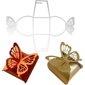 3D Butterfly Paper Box Cutting Die - Metal Embossing Template - Scrapbook Cutting Die Stencils - Wedding Birthday Gift Packaging Boxes - Chocolate Holders