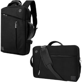Grey Convertible Laptop Bag Messenger 3-in-1 Bag for Surface Pro X 13", 9 8 13", 7+ 7 12.3", Laptop Go 2 12.4"