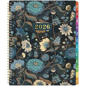 2026 Planner - 2026 Planner Weekly and Monthly, Jan. 2026 - Dec. 2026, 8.5" x 11" Calendar Planner 2026 with 12 Colorful Monthly Tabs, Inner Pocket, Twin-Wire Binding