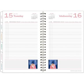 FranklinCovey - Her Point of View Six Month Wire-Bound Planning Notebook (Classic, Jul 2025 - Dec 2025)