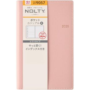 NOLTY Pocket Casual 7 Weekly Planner 2025, Japanese Edition, Green