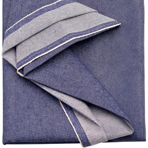 Fade-Resistant Indigo Denim Fabric | 10.6 oz Fabric Width 70 inch |100% Cotton Non-Stretch for Sewing, Crafting by The Yard (2 Yard pre Cut)