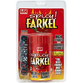 Spicy Farkel Dice Game, High Stakes Family Game Night Fun for Kids & Adults Portable Math Learning Game for Ages 8+ Fast-Paced Educational Dice Game for 2-6 Players Great Travel Gift