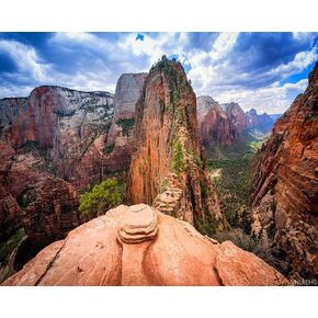VNUIEHG DIY Digital Painting Angels Landing Zion National Park Paint by Numbers Kits Drawing on Canvas Without Frame Adults Beginner Wall Art Home Decor 16''x20''