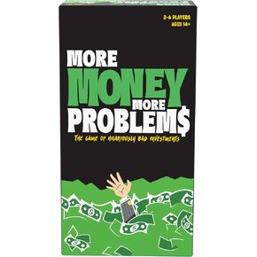 Goliath More Money More Problems Game | The Game of Hilariously Bad Investments | 2-6 Players | Ages 14+