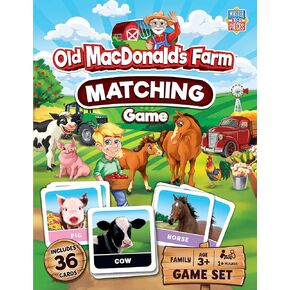 MasterPieces Kids Games - Old MacDonald's Farm Matching Game - Game for Kids and Family - Laugh and Learn