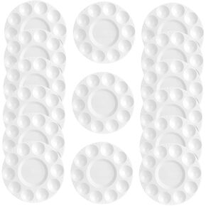 15pcs Watercolor Pigment Trays Painting Pallets for Projects Plastic Paint Holders for Boys and Girls Students and Professionals