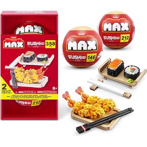 MAX Premium Sushi Building Bricks Capsule x2 Novelty Unboxing Toy Collectible Mini's by ZURU