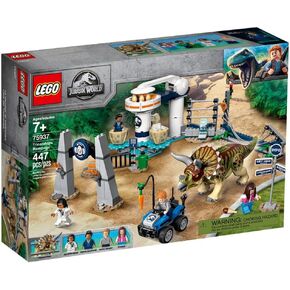 LEGO Jurassic World Triceratops Rampage 75937 (447 Pieces)