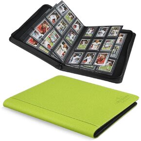 Toploader Binder,Toploader Hard Cases, 9-Pocket Pages Sleeves Hold up 288 Cards.Toploader Card Binder with Sleeves for “3×4" rigid，Card Holder