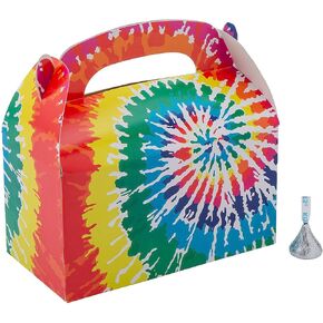 Fun Express Tie Dye Favor Boxes - 12 Pc