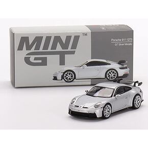 911 (992) GT3 GT Silver Metallic Limited Edition to 3600 Pieces Worldwide 1/64 Diecast Model Car by True Scale Miniatures MGT00390