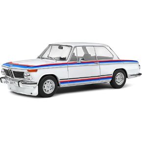 Solido BMW 2002 Tii Turbo Evocation White – 1:18 Diecast Model Classic Motorsport-Inspired Collectible