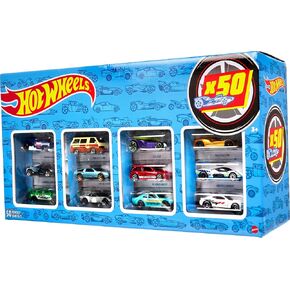 Hot Wheels Set of 50 Toy Trucks & Cars in 1:64 Scale, Individually Packaged Vehicles (Styles May Vary)