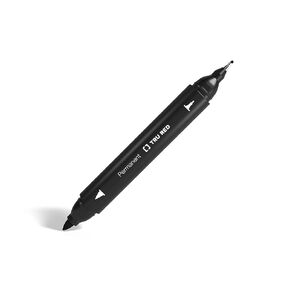 TRU RED Staples TR57829 Pen Permanent Marker, Twin Tip, Black, 4/Pack