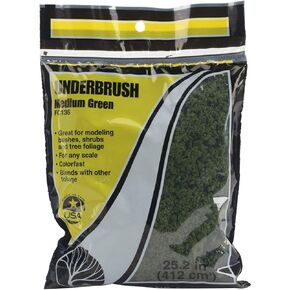 Medium Green Underbrush Clump-Foliage Woodland Scenics