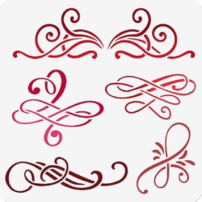 NBEADS Waves Painting Stencil, 11.81x11.81 Inch Reusable Craft Stencils Hollow Out Drawing Painting Template for Painting on Wood Fabric Paper Walls Canvas Furniture