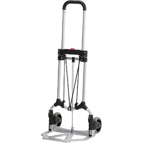 Magna Cart Steel Foldable Hand Truck with Telescoping Handle and 5-inch Rubber Wheels, 160 lb. Capacity (MCI-S-SS)