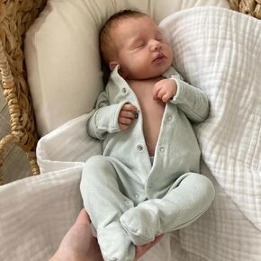 Zero Pam Reborn Baby Dolls Silicone Full Body-20 in Anatomically Correct Baby Boy, Realistic Baby Doll, Full Silicone Baby Doll, Real Life Baby Dolls with Accessories
