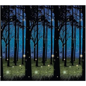 Fun Express Enchanted Forest Scene Setter Backdrop Banner Wall Decor, 30 Feet - VBS Vacation Bible School Supplies/Decor