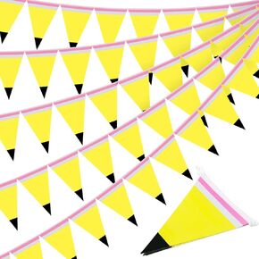 Tiamon 5 Pcs Wild One Birthday Banner Decorations Giraffe Animals Pink Jungle Safari Pennant Bunting Printed Triangle Flag for Jungle Wild Baby Shower Zoo Giraffe Birthday Party Decor Supplies