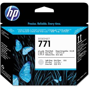 HP CE020A Printhead 771, Photo Black/Light Gray