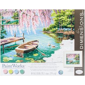 Dimensions 91491 Works Paint by Number Kit 14"X11"-Willow Spring Beauty